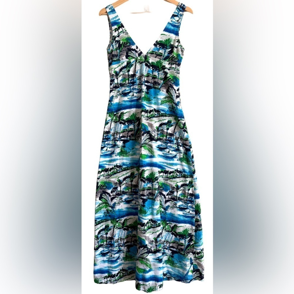 TOMMY BAHAMA Women’s Colorful Tropical Lightweight Stretchy Beach Maxi Dress XS - Picture 5 of 8